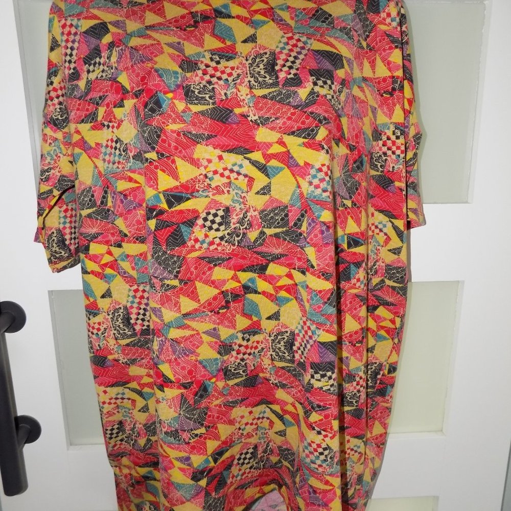 Lularoe Irma Multi-Color Triangle Design Size Xs … - image 2